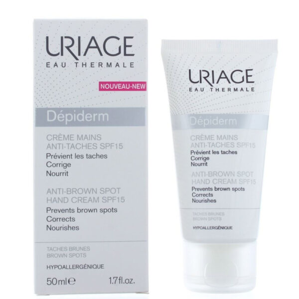 URIAGE DEPIDERM Creme Mains Anti-Taches Brunes SPF15 50ml