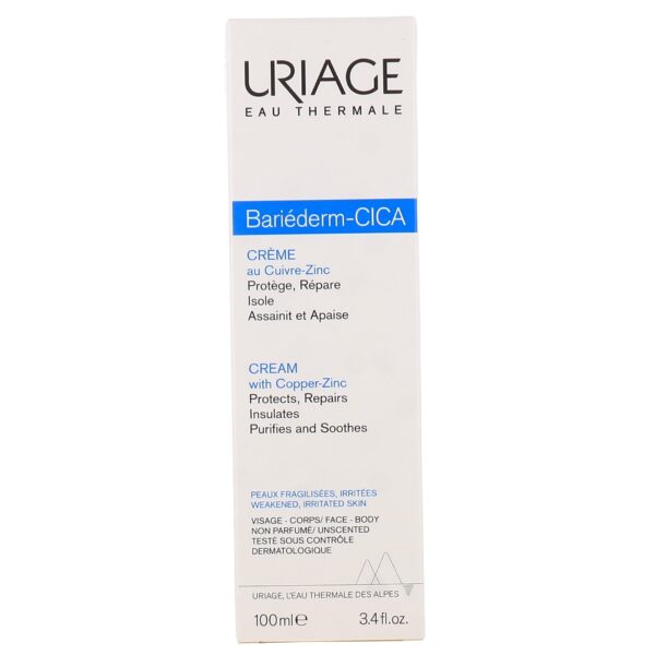 Uriage Bariéderm Cica Crème Réparatrice au Cuivre-Zinc 100ml – Image 3