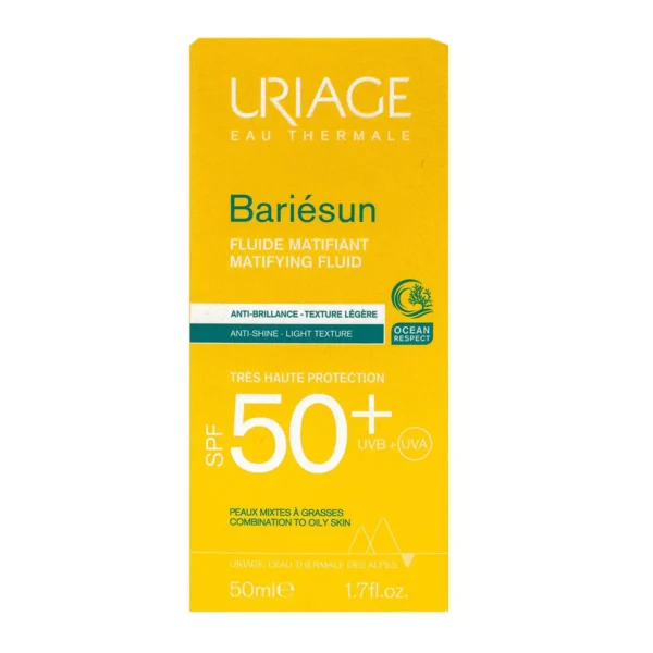 Uriage Bariésun Fluide Solaire Matifiant SPF 50+ 50ml – Image 2