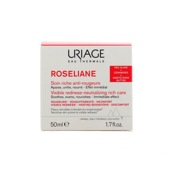 Uriage Roséliane Creme Riche Anti Rougeurs 50ml – Image 5