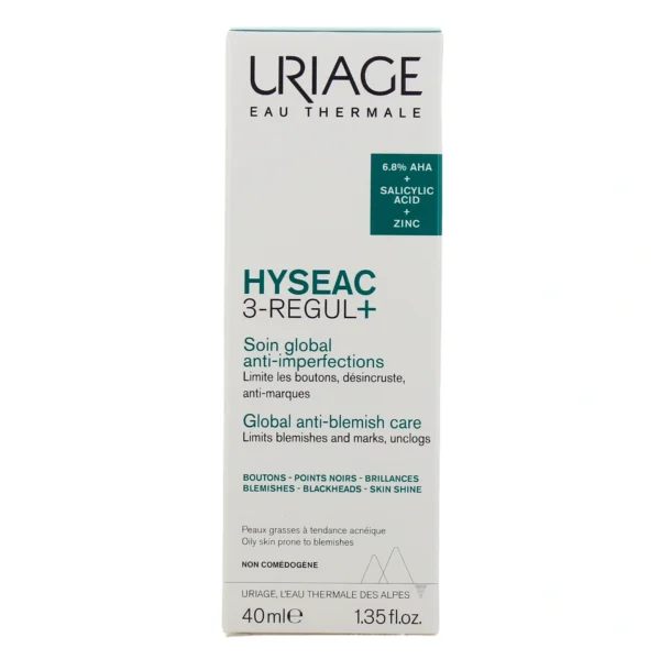 URIAGE HYSEAC 3 Regul + Soin Global Peaux Grasses à Imperfections 40ml – Image 3