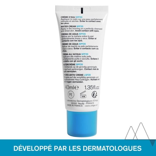 URIAGE Crème d'Eau Légère SPF20 40ml – Image 3