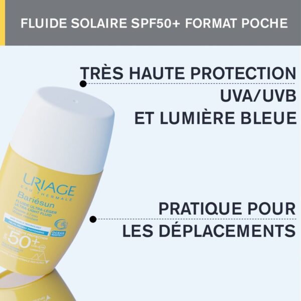 Uriage Bariésun Fluide Ultra-Léger SPF50+ 30ml – Image 4