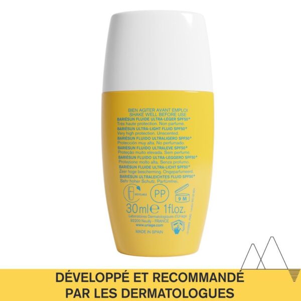 Uriage Bariésun Fluide Ultra-Léger SPF50+ 30ml – Image 5