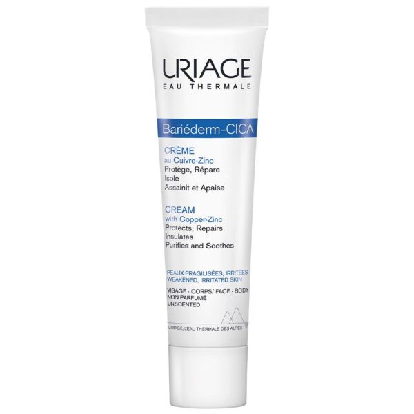 Uriage Bariéderm Cica Crème Cuivre-Zinc Réparatrice Peaux Abimées 40 ml