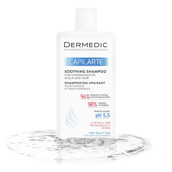 Dermedic Capilarte Shampooing Normalisant pour Cheveux Hypersensible 300ml – Image 2