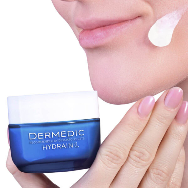 Dermedic Hydrain 3 Hialuro Creme de Nuit Hydratante Anti Age 50ml – Image 4