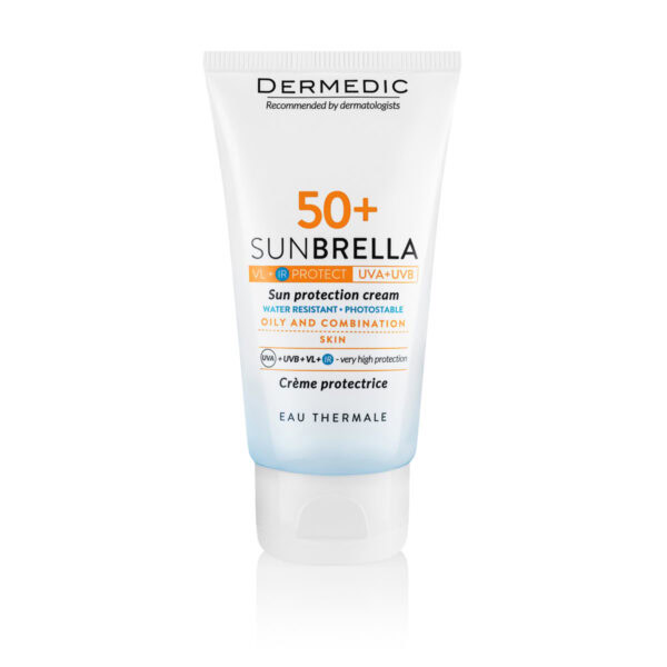 Dermedic Sunbrella Creme Solaire SPF50+ Peaux Mixte à Grasse 40ml