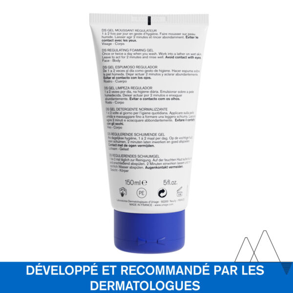 URIAGE DS Gel Nettoyant Moussant Régulateur 150ml – Image 2