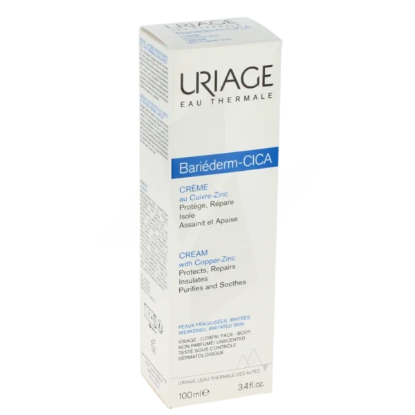 Uriage Bariéderm Cica Crème Réparatrice au Cuivre-Zinc 100ml – Image 5