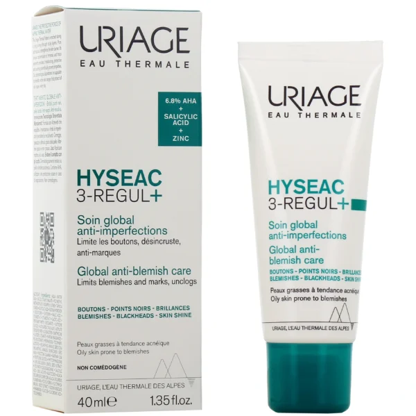 URIAGE HYSEAC 3 Regul + Soin Global Peaux Grasses à Imperfections 40ml – Image 2