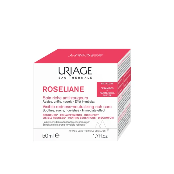 Uriage Roséliane Creme Riche Anti Rougeurs 50ml – Image 6