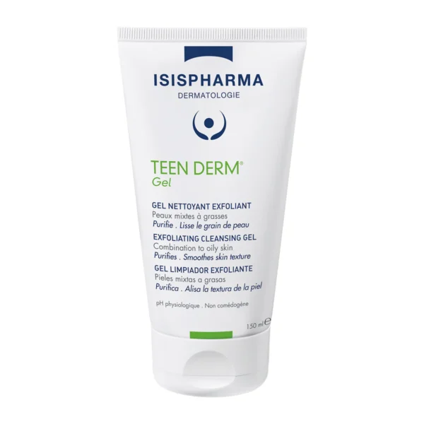 Isispharma Teen Derm Gel Nettoyant Exfoliant 150ml