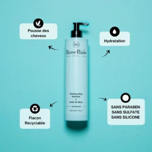 RoseBaie Shampoing Kératine x Huile de Ricin 500ml
