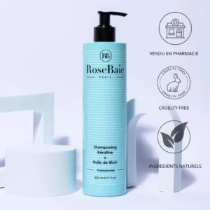 RoseBaie Shampoing Kératine x Huile de Ricin 500ml