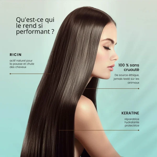 RoseBaie Shampoing Kératine x Huile de Ricin 500ml