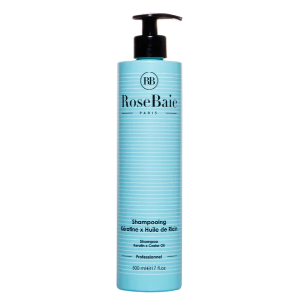 RoseBaie Shampoing Kératine x Huile de Ricin 500ml